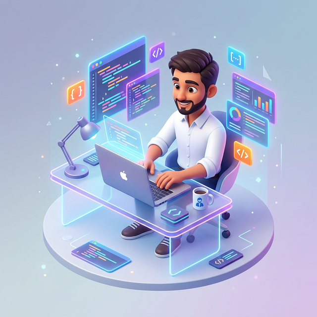 3D Developer Illustration